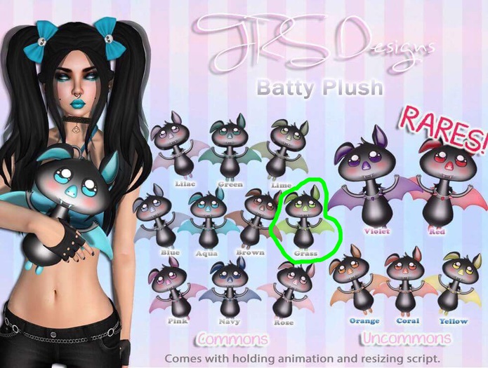 Batty Plush Common Grass