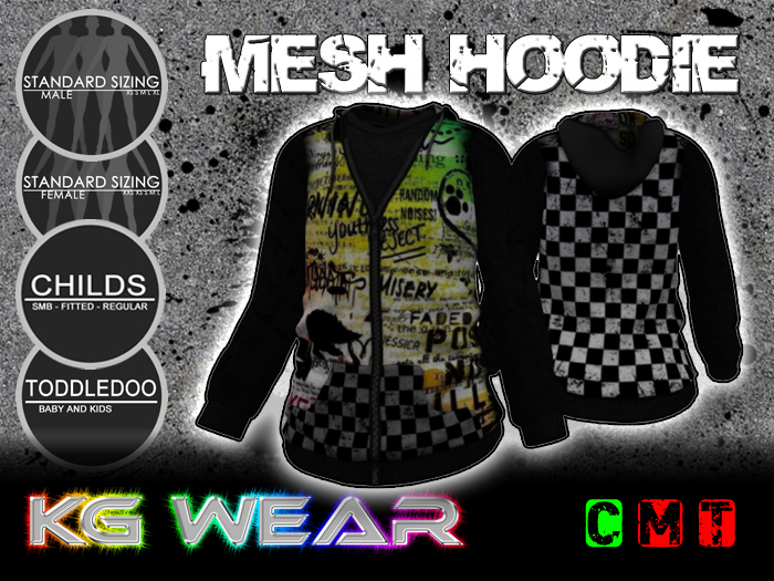 KG Emo Checkered Zip Up Hoodie