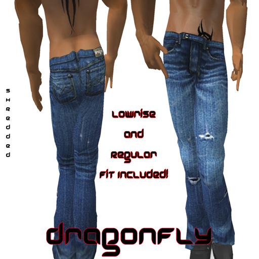 **DD**Man About Town Shred Washed Denim Jean*Lowrise & Reg Fit*