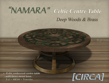 [CIRCA] Pkg - "NAMARA" - Celtic Centre Table - Deep Woods
