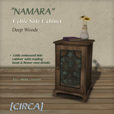 [CIRCA] Pkg - "NAMARA" - Celtic Side Cabinet - Deep Woods