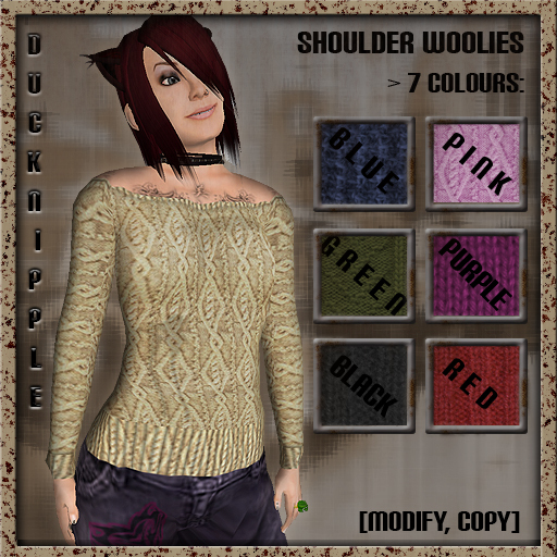 Wool sweater pack (bare shoulders)