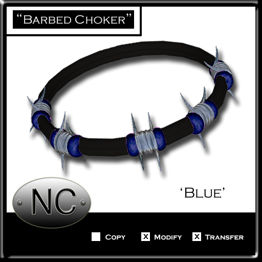 NC-Barbed Choker-Blue 