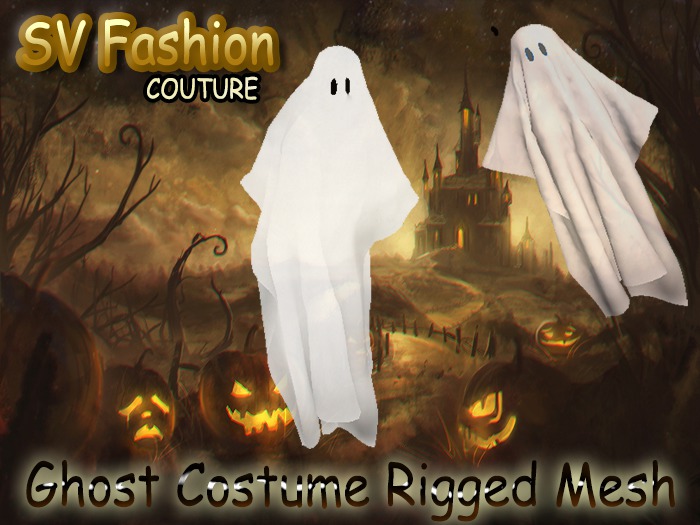 Ghost Costume Rigged and non Rigged Mesh