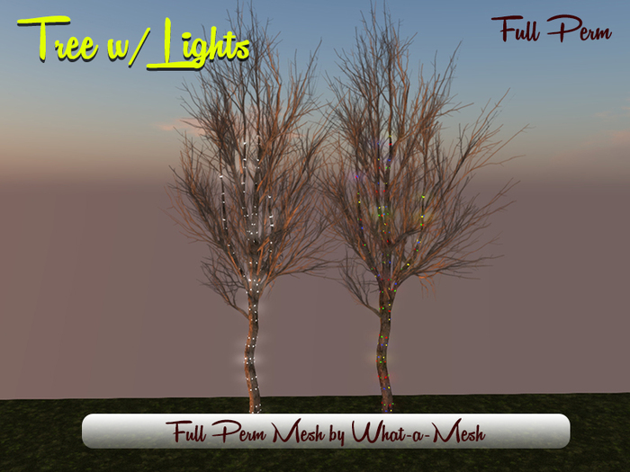[WaM] Bare Tree with Xmas Lights - Full Perm