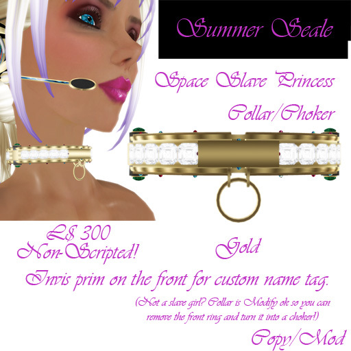 Summer Seale - Space Princess Gold Collar (Boxed)