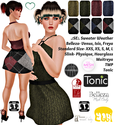 .:SE:. Sweater Weather Mesh Dress