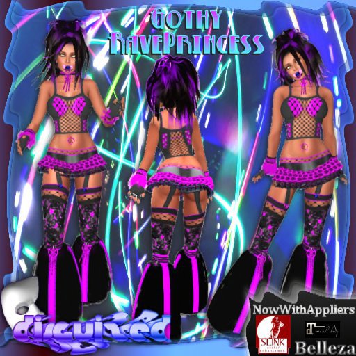 ~Disguized~GothyRavePrincess-With Appliers