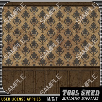 Second Life Marketplace - Tool Shed - Famke Wallpapers - Pack 2 - Brown