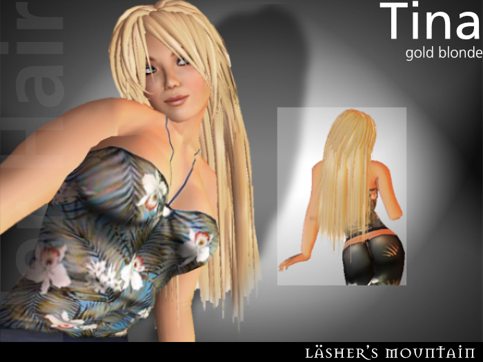TINA Fine Long GOLDEN BLONDE HAIR