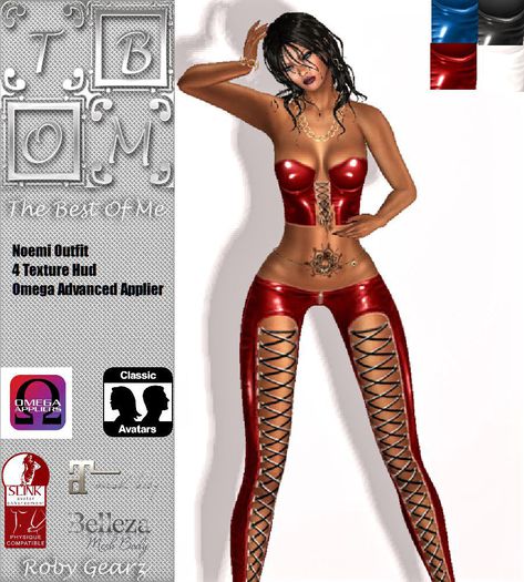 Noemi Outfit 4 Texture Omega Advanced Applier