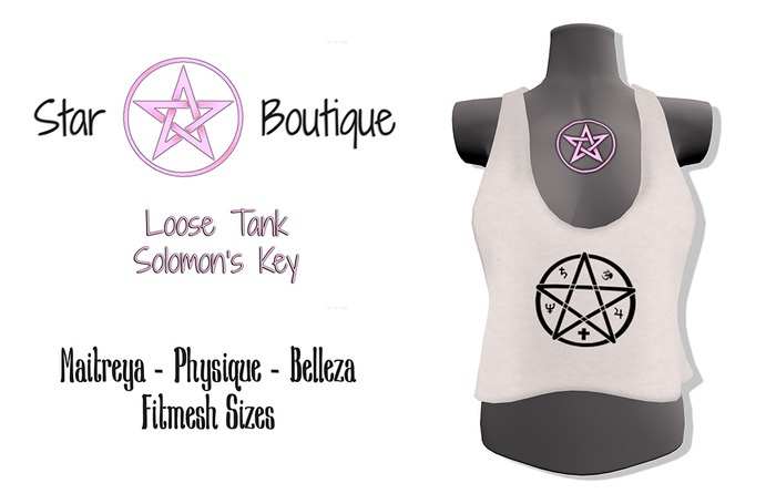 *Star Boutique* Loose Tank Solomon's Key