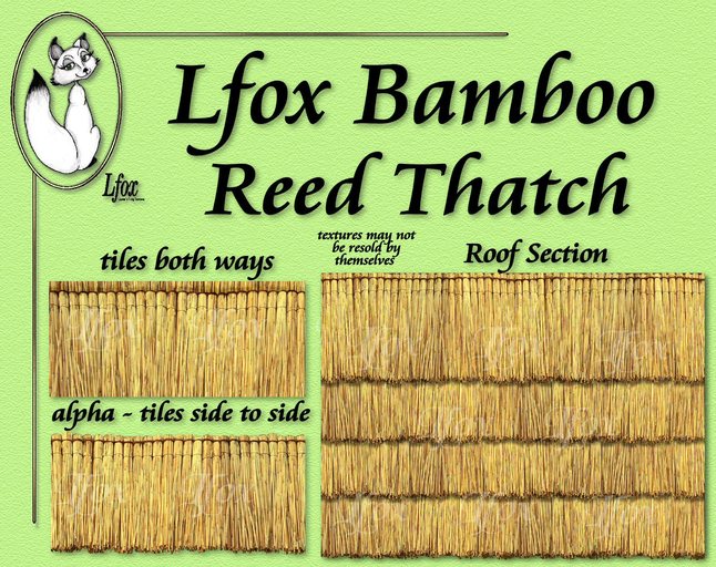 lfox Bamboo Reed Thatch