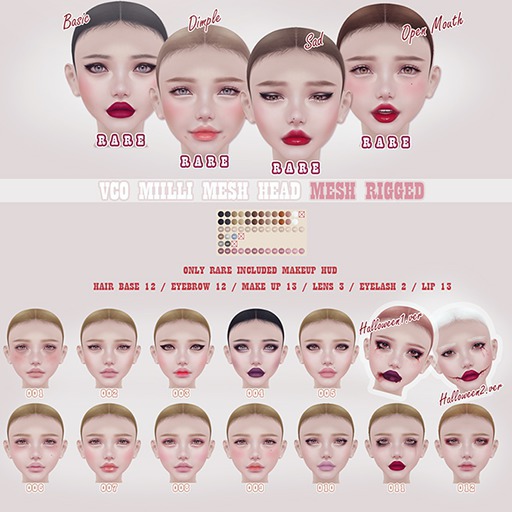 VCO Milli Head [Mesh - Rigged] Halloween.ver1