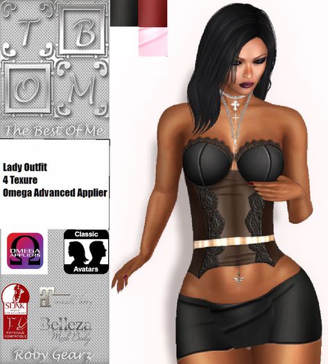 Lady Outfit 4 Texture Omega Advanced Applier