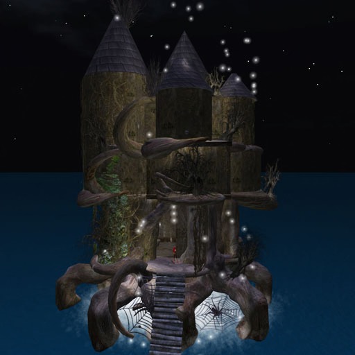 LastHaunted Tree House2 176 Prims + spider, fog, ghosts, rats