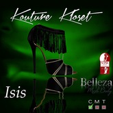 Kouture Kloset Isis Tassled Shoe Onyx
