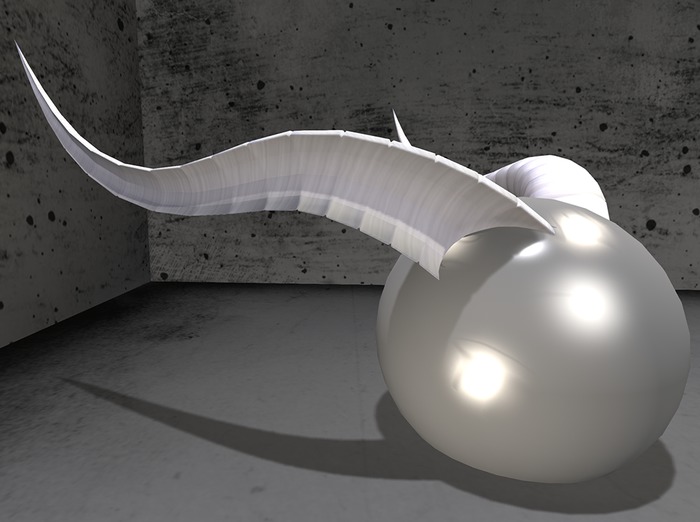 {RS} Ridged horns  White 