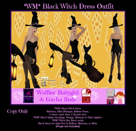 *WM* Black Witch Outfit