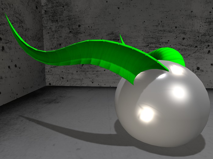 {RS} Ridged horns  Green 