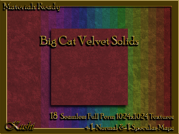 Big Cat Velvet Solid Fabric Seamles Textures