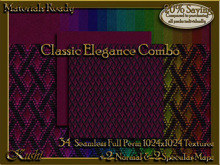 Classic Elegance Combo Fabric Seamless Textures