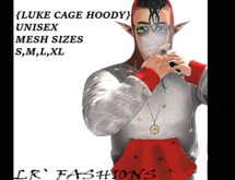 LR` FASHIONS_LUKE CAGE  (RED)GUYS HOODIE