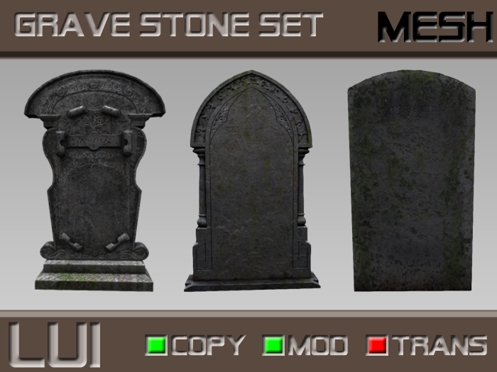 grave stones Set [Mesh]