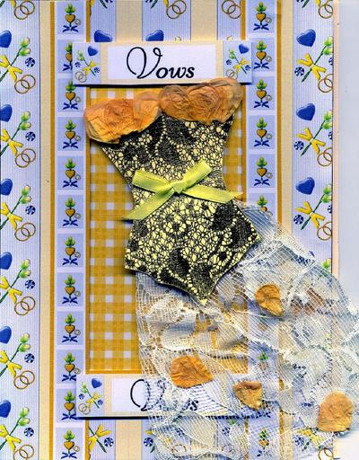 Wedding vows card *boxed*