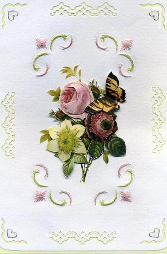 Rose Butterfly card *boxed*