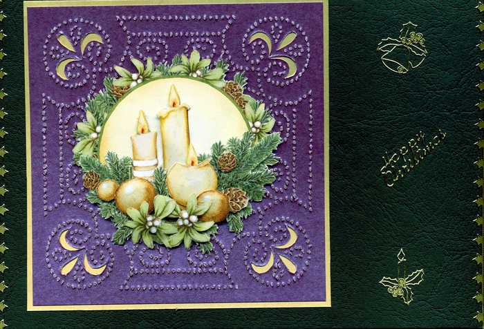 Candle xmas card *boxed*