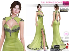 Full Perm MI Cheongsam Mermaid Tail Evening Dress - Premier