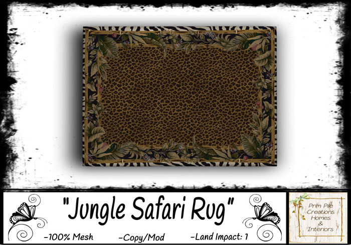 ~PPC~ Jungle Safari Rug