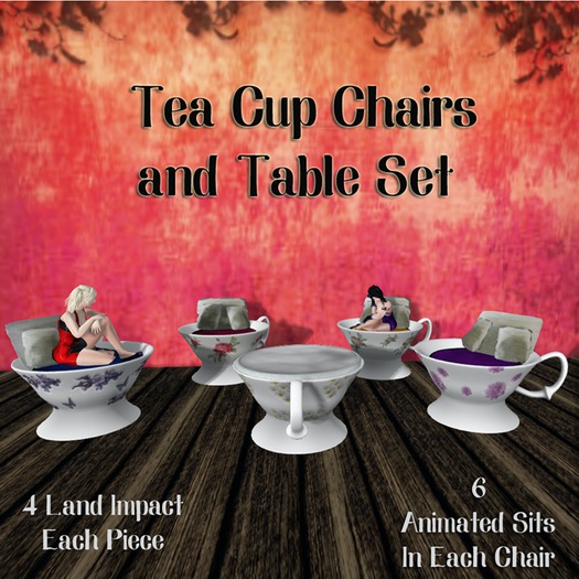 ~*MF*~ Teacup Table and Chiars