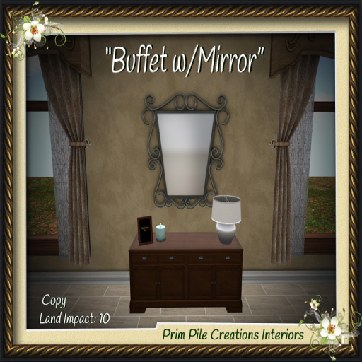 ~PPC~ Buffet w/Mirror  