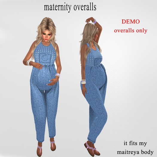 ::SF::DEMO  maternity overalls    rigged mesh