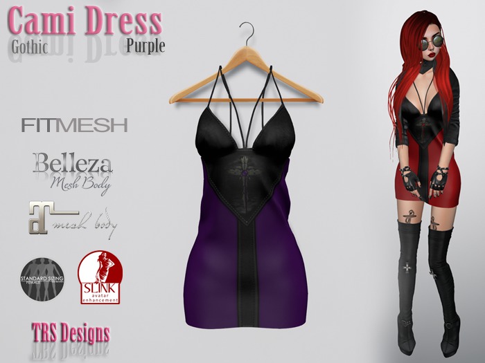 Cami Dress Gothic Purple
