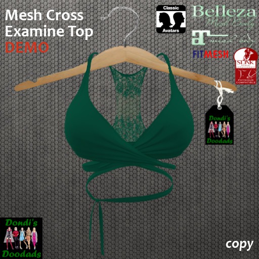 Dondi's Doodads Mesh Cross Examine Top DEMO