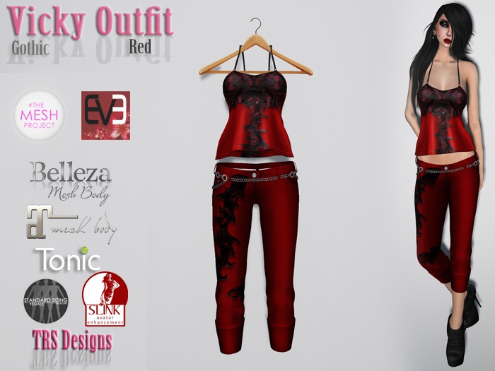 Vicky Outfit Gothic Red