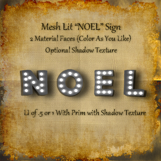Bad Katz Mesh Lit Noel Sign