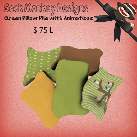 Green Pillow Pile