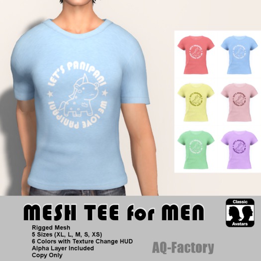 *AQF* Mesh Mens Panipani T-shirt