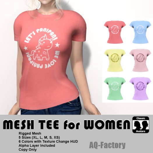 *AQF* Mesh Womens Panipani T-shirt