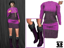{LD}Clothing-Winter Tunics With Boot/Purple