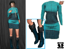 {LD}Clothing-Winter Tunics With Boot/Blue-GIFT