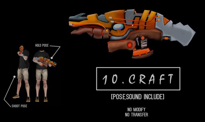 10.CRAFT - LASER GUN! 100% MESH!!!