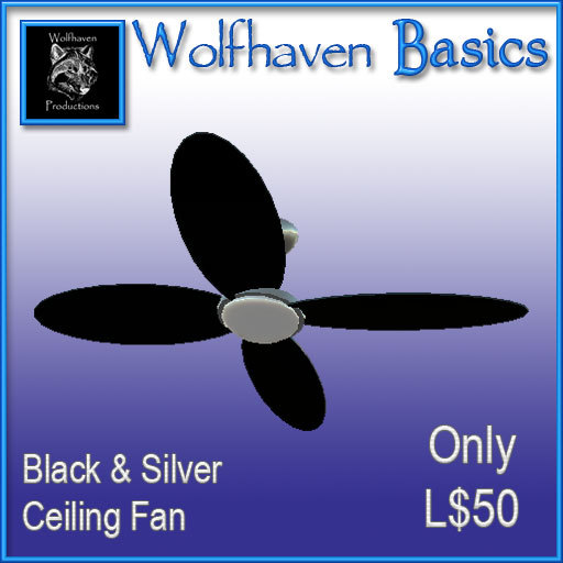 WB-Blk & Silver Ceiling Fan