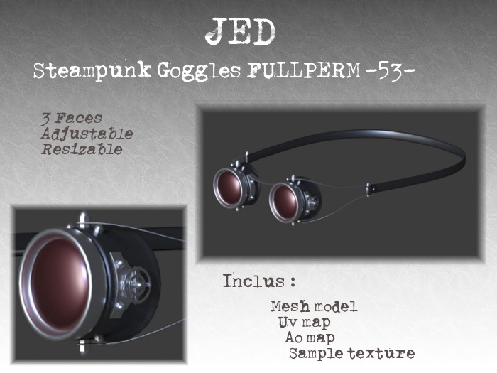 STEAMPUNK GOGGLES FULLPERM -53-