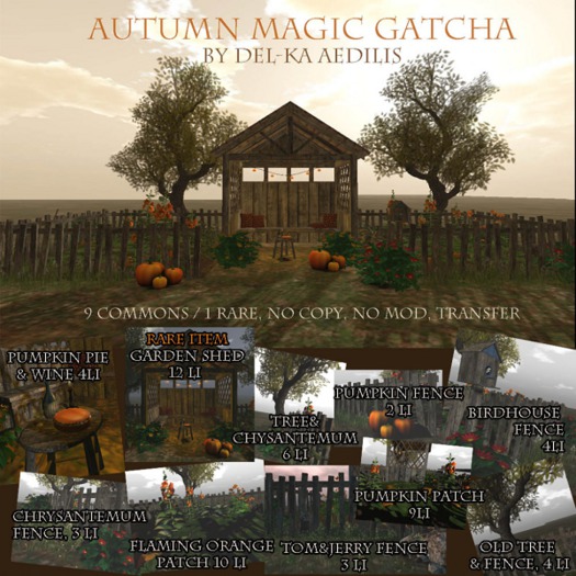 Autumn Magic Gatcha - RARE Garden Shed