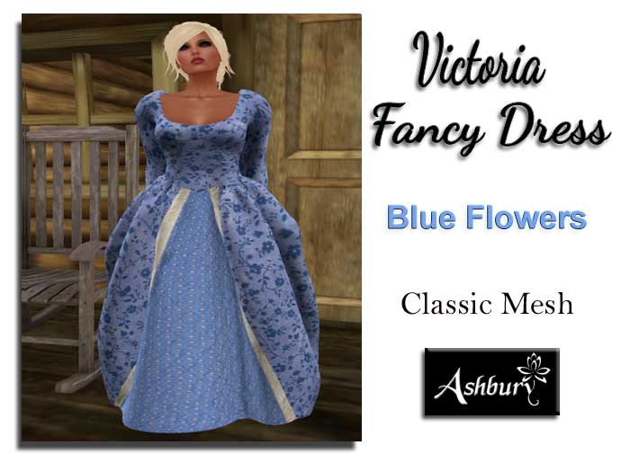 [ASHBURY] Victoria Dress-BLUE